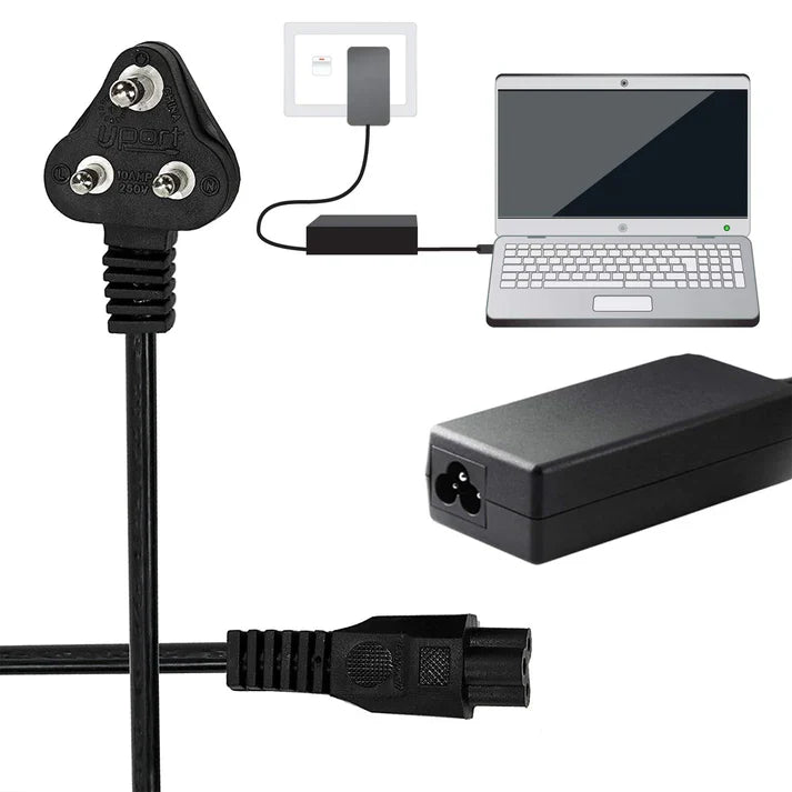 Dell K257C Original Laptop Power Cable Cord with 3-Pin Design and Universal Compatibility