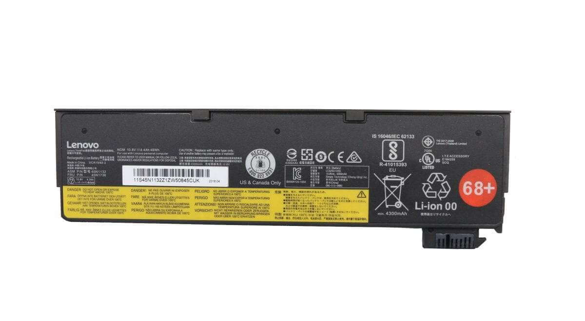 0C52862 6 cells 10.8V 4.4Ah 48Wh 68+ Laptop Battery compatible with Lenovo ThinkPad T440 T440S X240 X250 45N1128 45N1734 45N1129 Notebook
