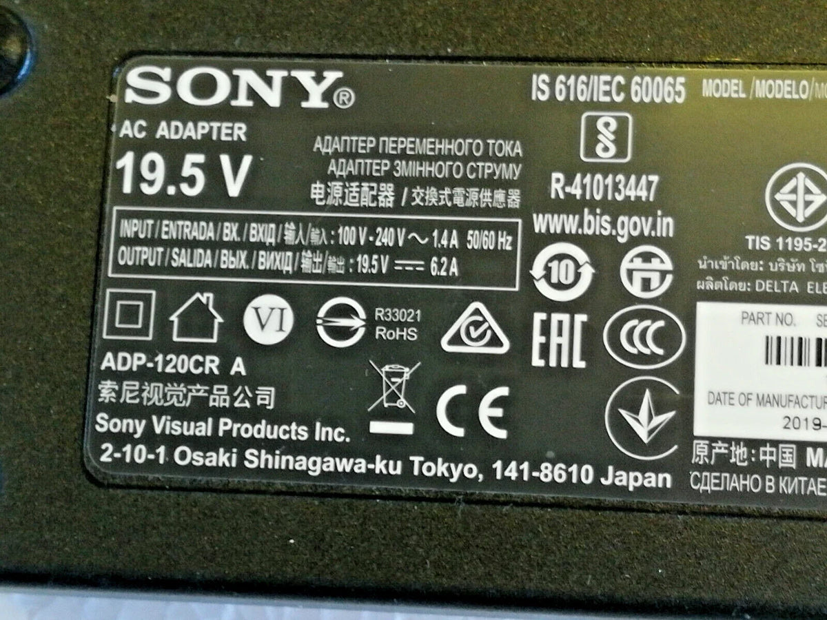 Sony 19.5V 6.2A 120W 6.5mm 4.4mm AC Adapter for Sony LED TV &amp; Laptop Charger