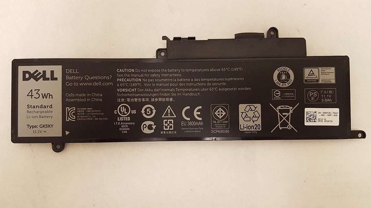 New Battery for Dell Inspiron 11 3000 (3147) (3148) 13 7000 (7347) (7348) (7359) GK5KY 04K8YH 92NCT 4K8YH 11.1V 43WH