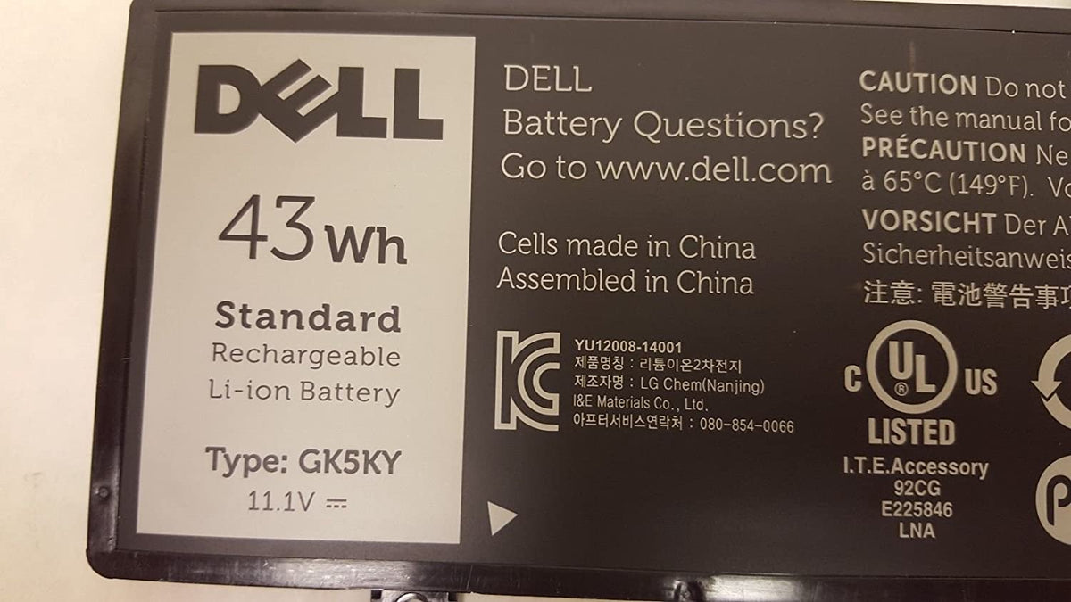 New Battery for Dell Inspiron 11 3000 (3147) (3148) 13 7000 (7347) (7348) (7359) GK5KY 04K8YH 92NCT 4K8YH 11.1V 43WH