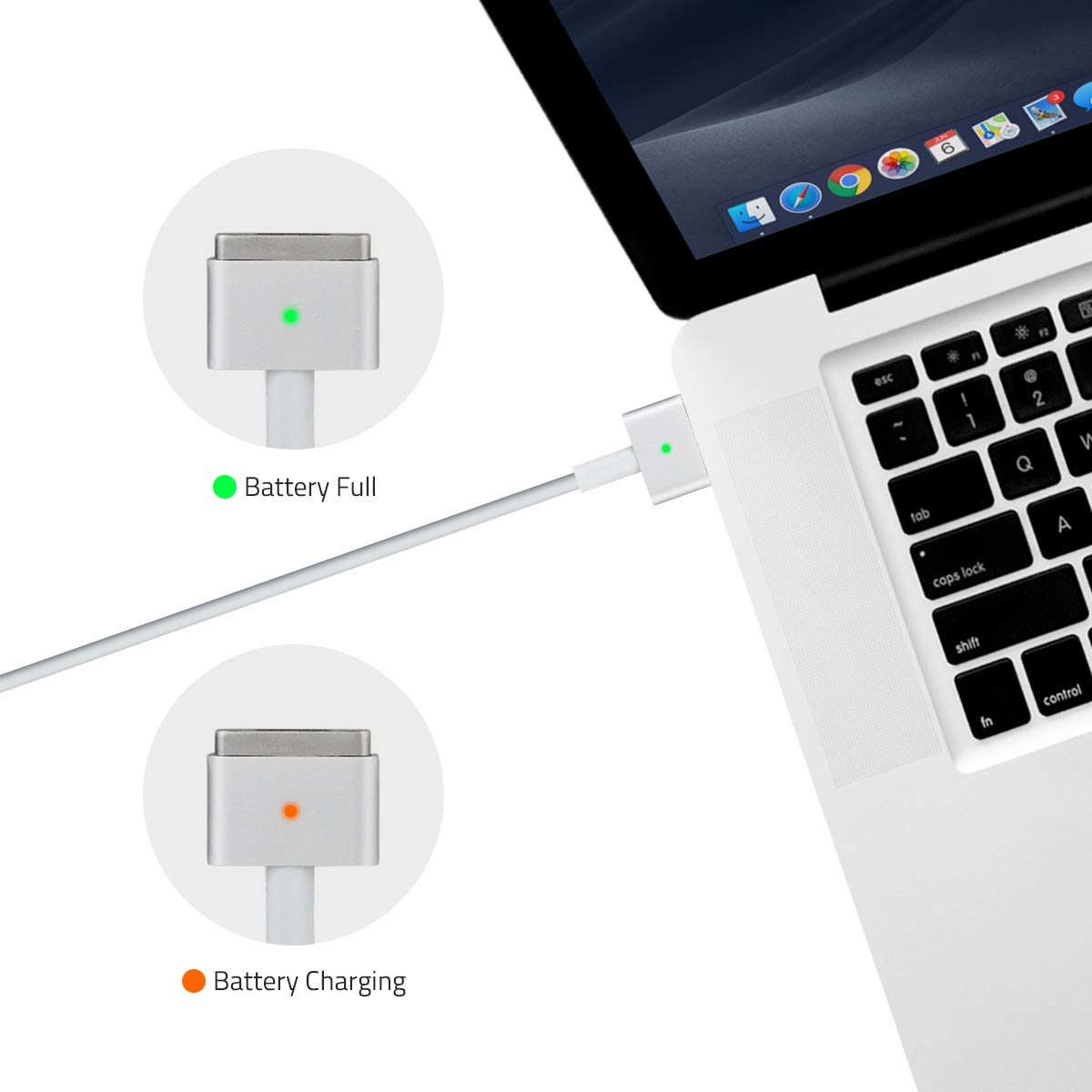 Artis AR-45W-MG2 45 Watts MG2 Laptop Adapter/Charger Compatible with MB Air 13” &amp; MB Air 11” (14.5 V, 3.1 A) Connector: MG2 (T Tip Connector)MPN: Apple 45w Magsafe 2