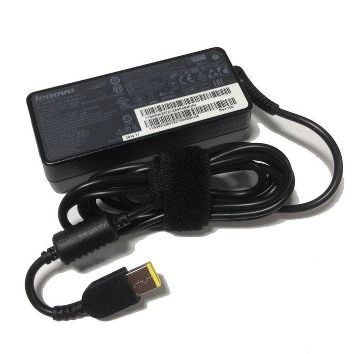 Lenovo 888015000 65W Laptop Adapter/Charger with Power Cord for Select Models of Lenovo (Slim Tip Rectangular pin)