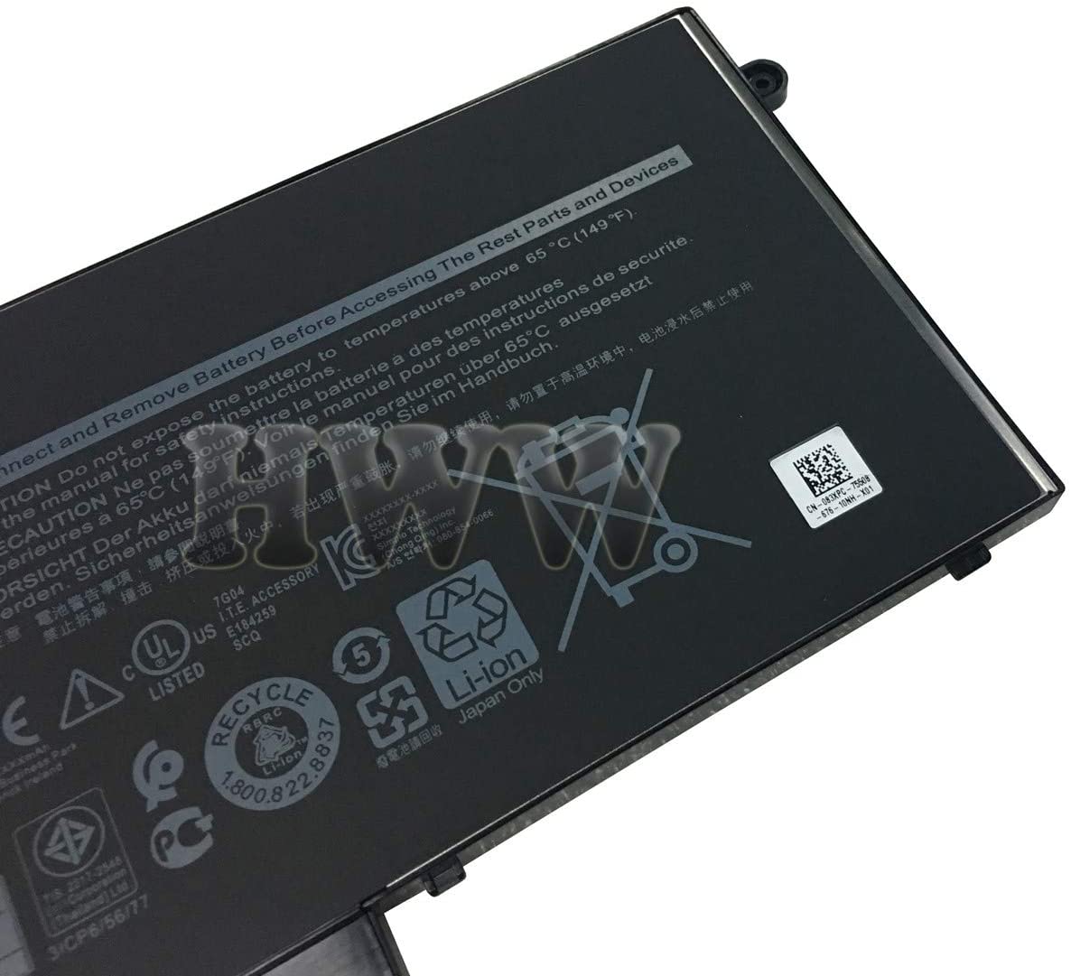 Battery Dell 93FTF 83XPC D4CMT Latitude 5480 5488 - New
