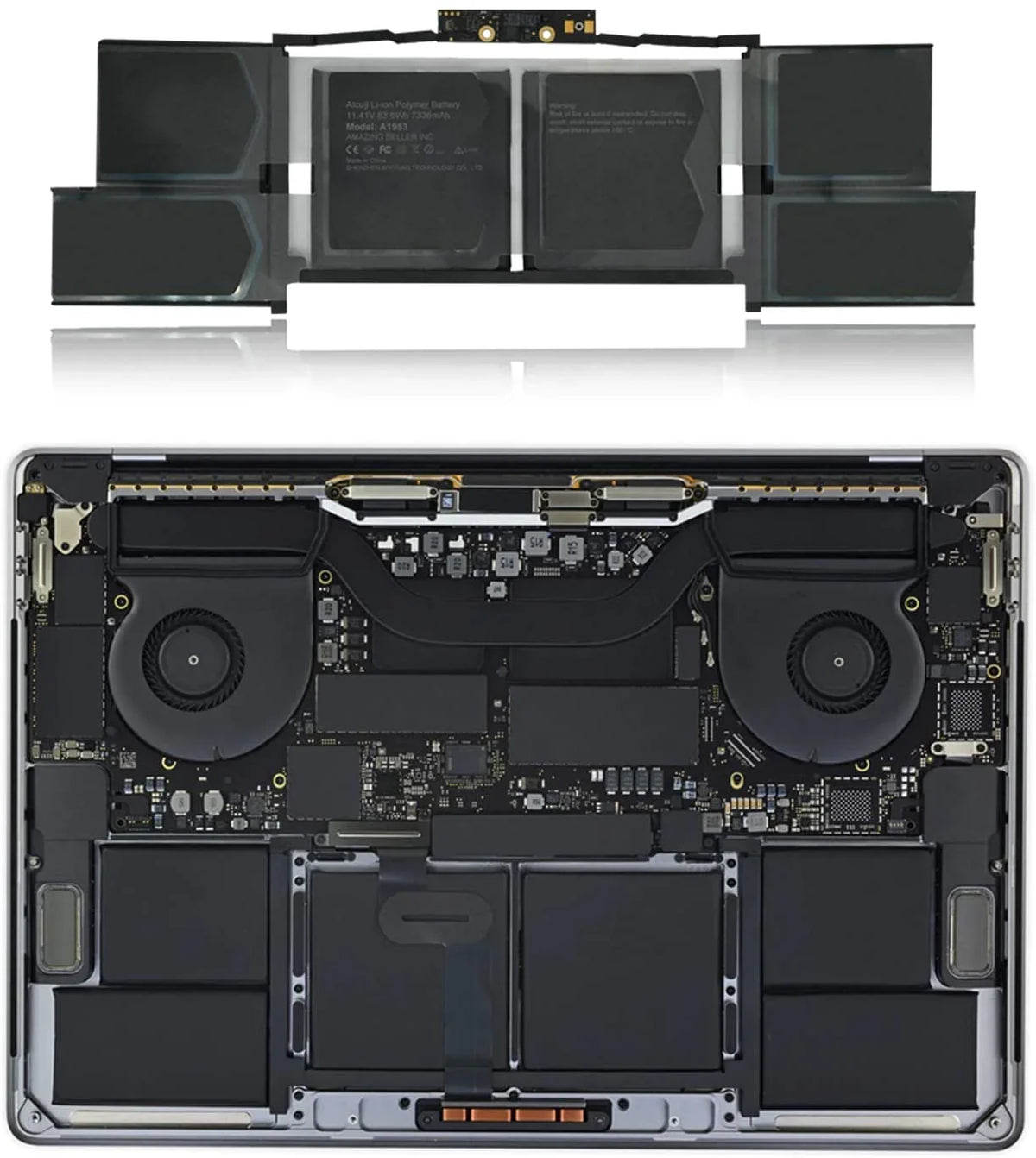 83.6Wh A1953 Mid 2018 2019 Apple MacBook Pro 15" A1990 EMC 3215 EMC 3359 BTO/CTO MR932LL/A MR942LL/A Laptop Battery