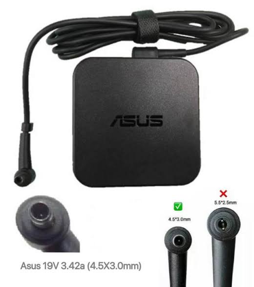 Original ASUS 65W 4.5*3.0mm MODEL : EXA1203XH 19V 3.42A Genuine Original Laptop Adapter Charger