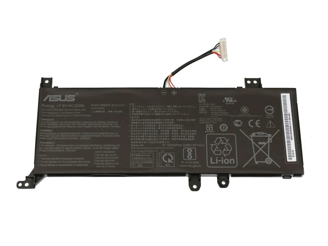 Asus B21N1818-1 OEM 32Whr 4385mAh 7.3V 2 Cell Laptop Battery
