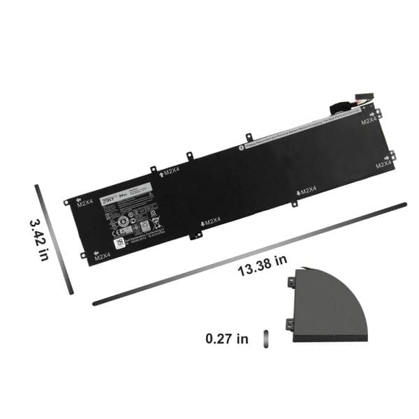 11.4v 84WH New - Laptop Battery for Dell XPS 15-9550-D1828T 1P6KD T453X 4GVGH Precision 5510 XPS15 9550 XPS 15