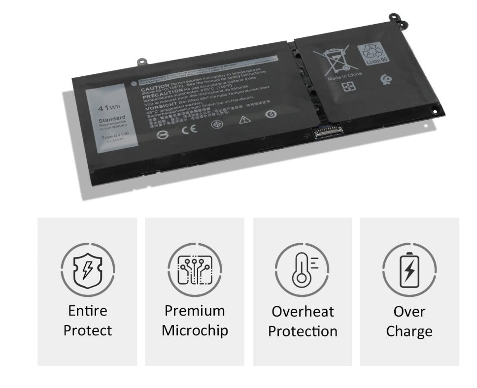 Dell G91J0 Battery for Dell Vostro 3510 3511 3515 5310 5410 5415 5510 5515