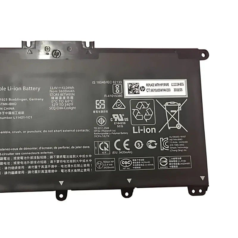 Laptop Compatible Battery For HP HT03XL 3C