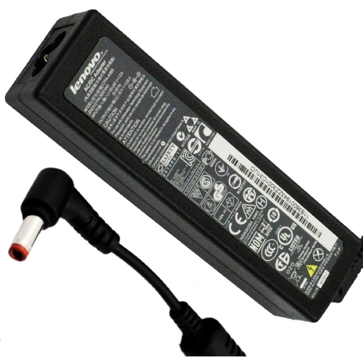 Lenovo Original 20V 3.25A 65W Replacement AC Adapter Charger for IdeaPad Z370 Z370-10252DU Z460 Z460a Z465 Z470 Z500