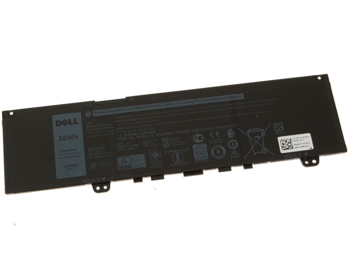 11.4V 38WH F62G0 - Laptop Battery For DELL Inspiron 13 5370 7370 7373 7380 7386 Vostro 5370 RPJC3 39DY5
