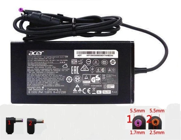 PA-1131-16 19V 7.1A 135W ADP-135KB T Adapter for Acer Aspire VN7-592G V17 Nitro VN7-792G-709L
