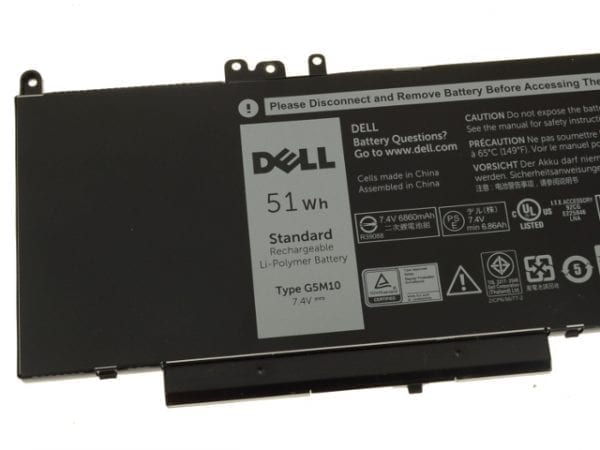 Dell Original Latitude E5250 E5450 E5550 E5570 4-cell 51Wh - Laptop Battery G5M10 7.4V 51WH (Copy)