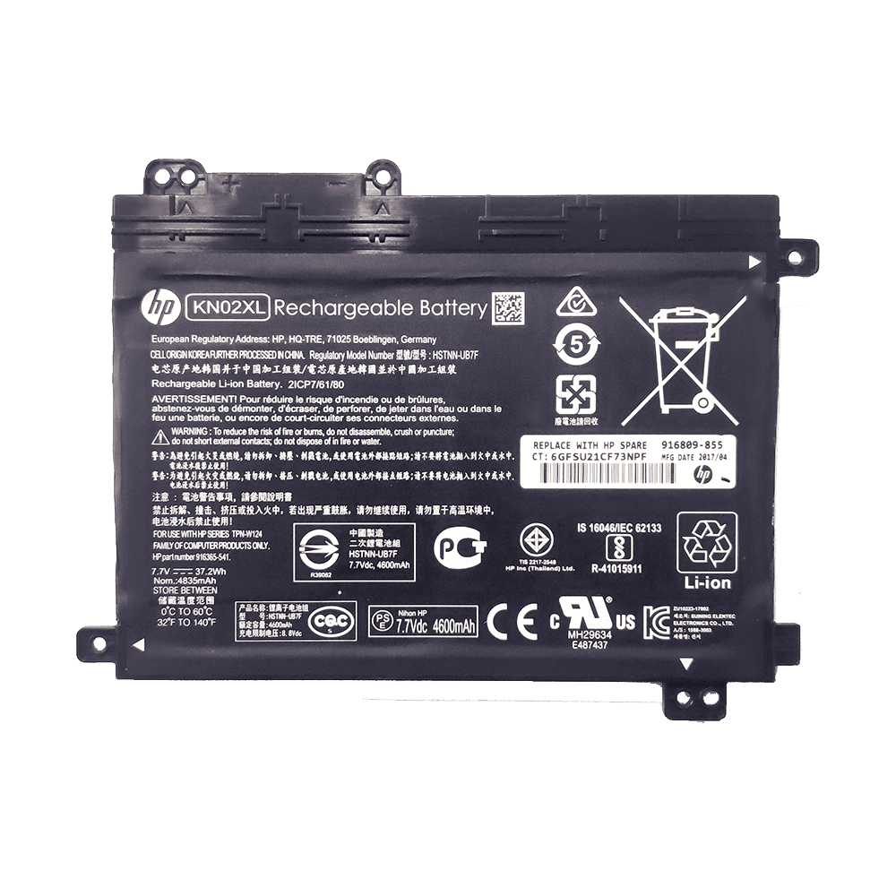 High Quality Battery for HP KN02XL (37.2Wh, 2 cells)