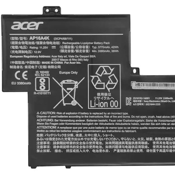 ACER AP16A4K - AP16A4K Original Laptop Notebook Battery