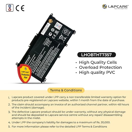 Lapcare HT03XL L11119-857 L11119-855 L11421-542 Laptop Battery Compatible with Hp Pavilion 14-CE0000 Series: 14-ce1056wm 14-ce0064st 14-ce0006dx 14-ce0025tu Battery - Image 6