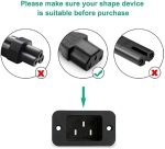 WMart New 1.5M Power Cable, Plug IEC Computer Mains Power Cable Cord for Desktop 3 pin Power Cable for PC, Power Cable for Monitor SMPS and Printer, Power Supply, TV - Image 5