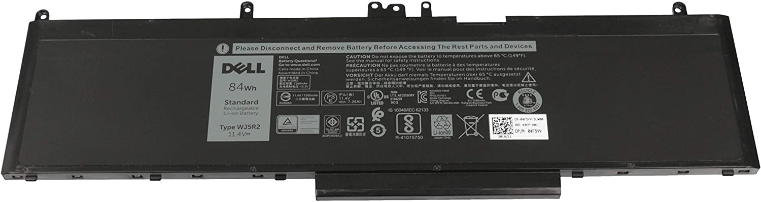 71WDiq672PL._AC_SL1500_2048x2048.jpg 11.4V 84Wh - WJ5R2 Laptop Battery Compatible with Dell Precision 3510 4F5YV Series - Image 1