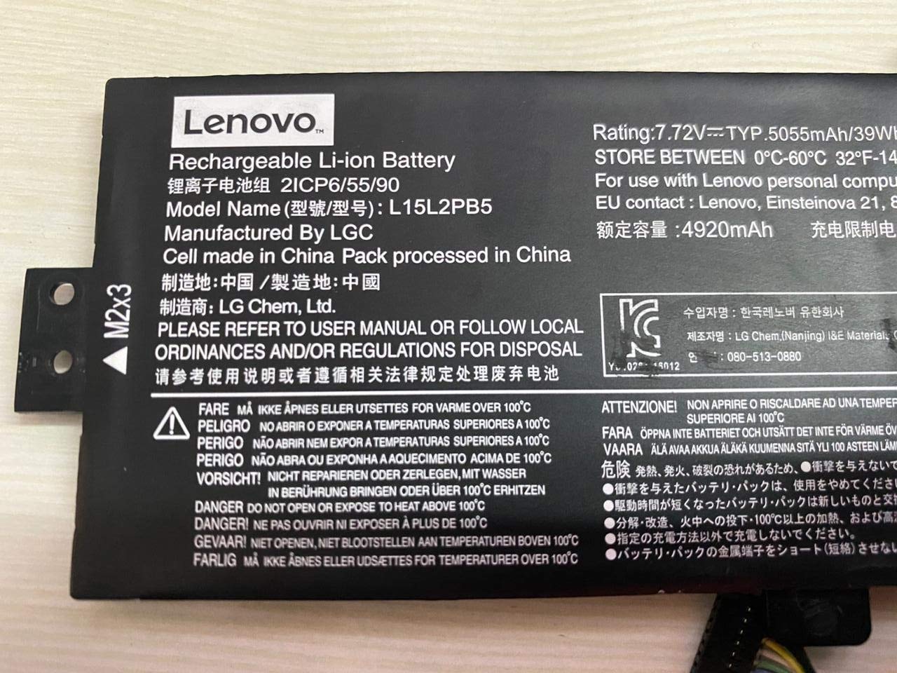 7.72V 39Wh Original L15M2PB5 L15L2PB5 Laptop Battery compatible with Lenovo IdeaPad 310 510-15ISK 5B10K87720 L15L2PB5 - Image 3