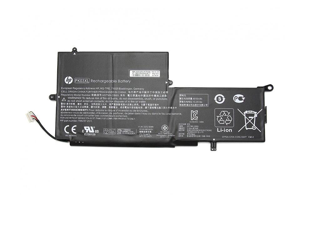 HP-PK03XL-56Wh-1.jpg PK03XL Laptop Battery for HP Spectre Pro X360 G1 G2 Series 13-4000 13-4100 13-4200 Laptop Spectre 13 PK03XL HSTNN-DB6S 6789116-005 788237-2C1 TPN-Q157 (11.4V 56Wh) - Image 1