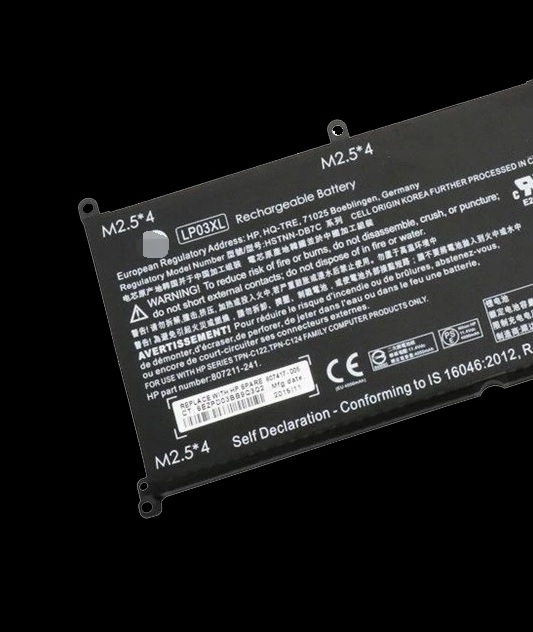 Untitled-33.jpg HP LP03XL battery for Envy 15-AE015TX AE016TX AE017TX AE018TX AE019TX AE020TX AE021TX Series TPN-C122 TPN-C124 - Image 1