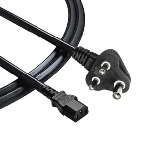 WMart New 1.5M Power Cable, Plug IEC Computer Mains Power Cable Cord for Desktop 3 pin Power Cable for PC, Power Cable for Monitor SMPS and Printer, Power Supply, TV