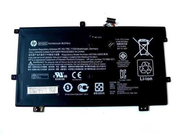 7.4V 21Wh MY02XL Rechargeable Batteries compatible with HP Slatebook X2 10-H000SA X2 10-H010NR HSTNN-IB5C HSTNN-LB5C 721896-1C