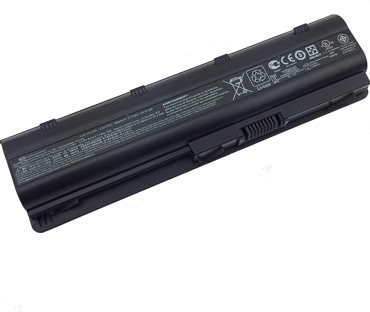 Laptop Battery for Hp 593553-001 Mu06 CQ42 (10.8v 47wh Li-ion 6 Cell)