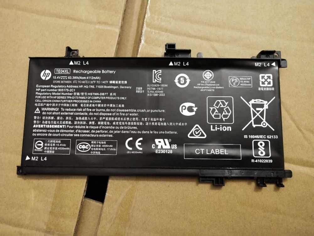 HP Omen 15-AX200 Series Pavilion 15-BC200NB 15-BC251NR 15.4V 63.3Wh TE04XL Laptop Battery