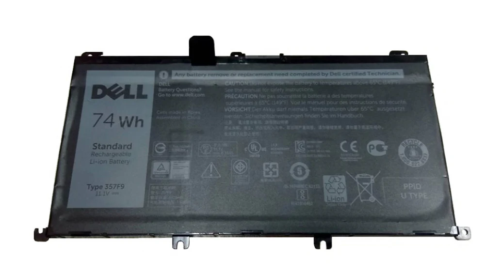 Original Dell Inspiron 15 7559 7000 INS15PD-1548B INS15PD-1748B INS15PD-1848B 357F9 11.4V 74Wh Laptop Battery - Image 3