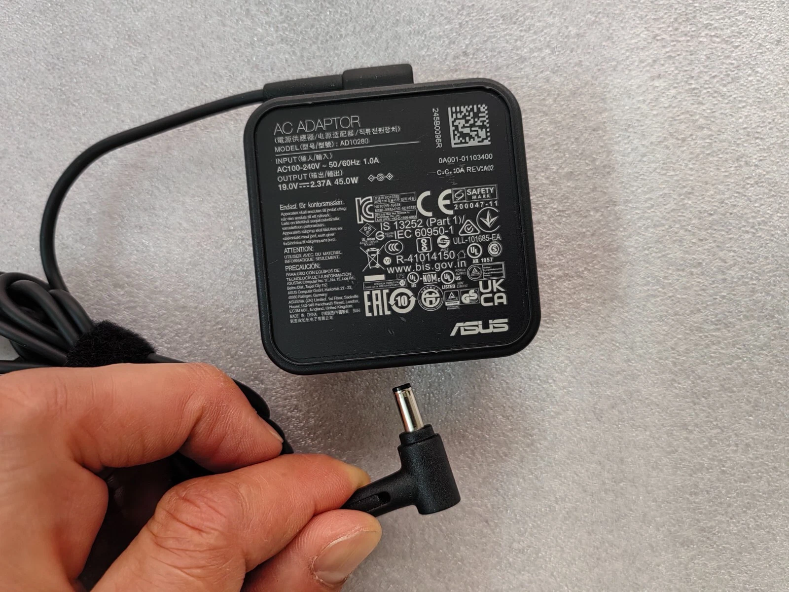 Asus 45W 4.5*3.0mm 19V 2.37A Original Power Adapter AC-AS-ADP-45BW - Image 2